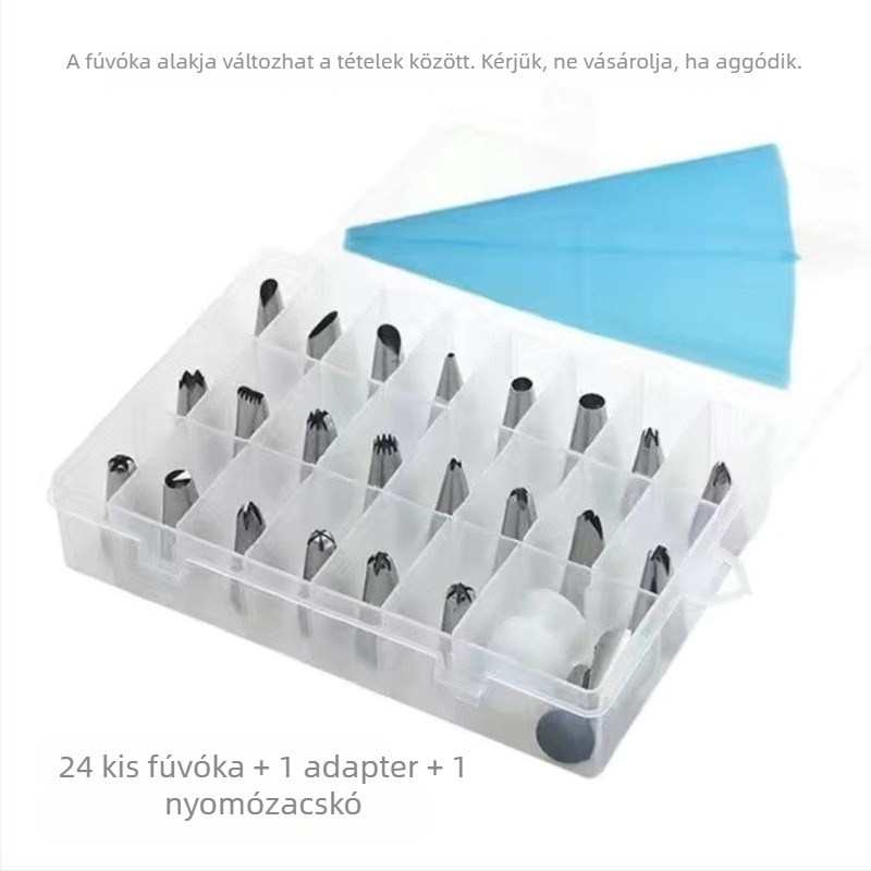 Díszítő cső készlet fejekkel és tasakkal, pamut anyag, termékszám 5835119084, elegáns és érett stílus