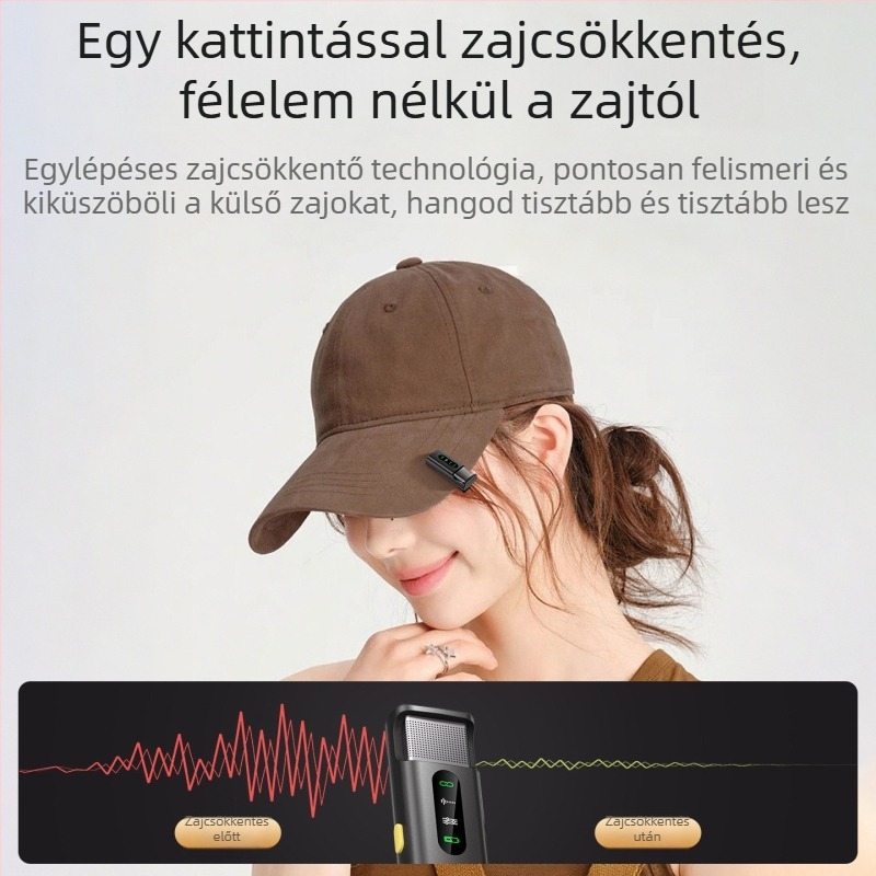 Lavalier mikrofon élő közvetítéshez és vloghoz (omnidirekcionális kondenzátor, vezetékes, SNR ≥70 dB, Modell Q16)