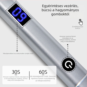 Manikűr fototerápiás lámpa érintőképernyővel, modell ZY1103, hordozható
