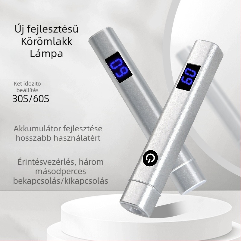Manikűr fototerápiás lámpa érintőképernyővel, modell ZY1103, hordozható