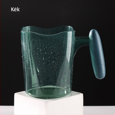 Fogkefés pohár – átlátszó PP anyag, aranyos minimalist design, otthoni használat, pároknak