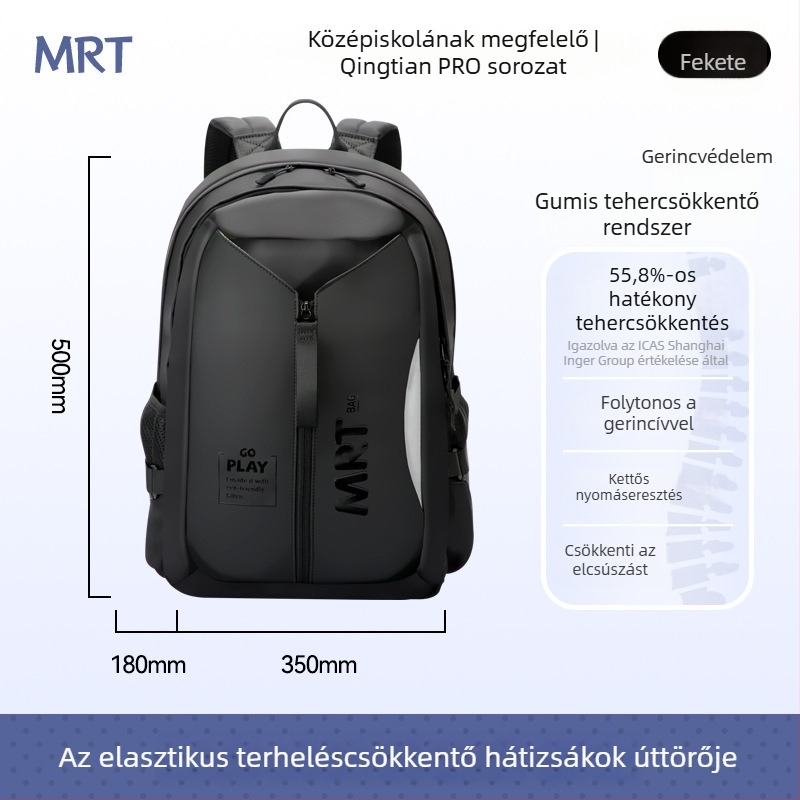 Unisex iskolai hátizsák 5–6. osztályos tanulók számára | Nagy kapacitás, könnyű, terheléscsökkentés, ergonikus hátsó panel, fényvisszaverő elemek éjjeli biztonságért