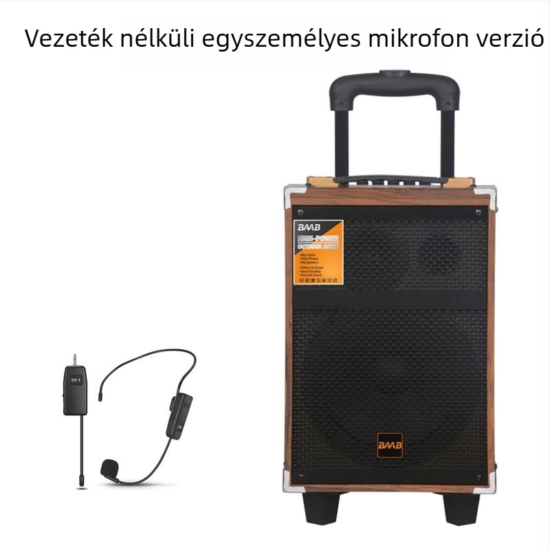 BAAB Kültéri karaoke hangfal, 2-hangszórós rendszer, Bluetooth 5.0, 40W, beépített akkumulátor