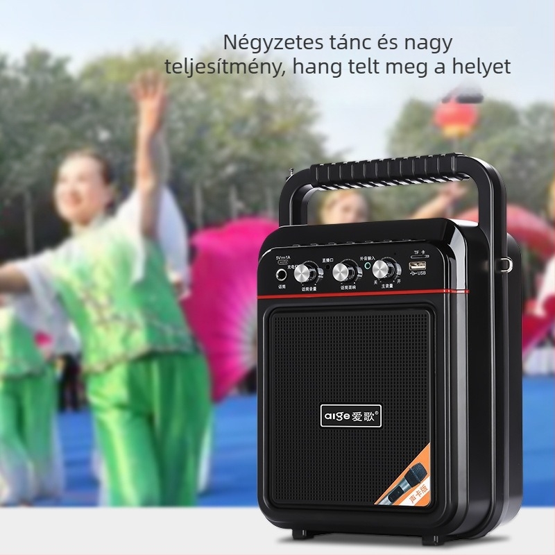Love Song S60 kültéri karaoke hangszósó beépített hangkártyával - 10W, 2000–4000 mAh akkumulátor, 100 Hz–20 kHz frekvenciatartomány, SNR ≥75 dB
