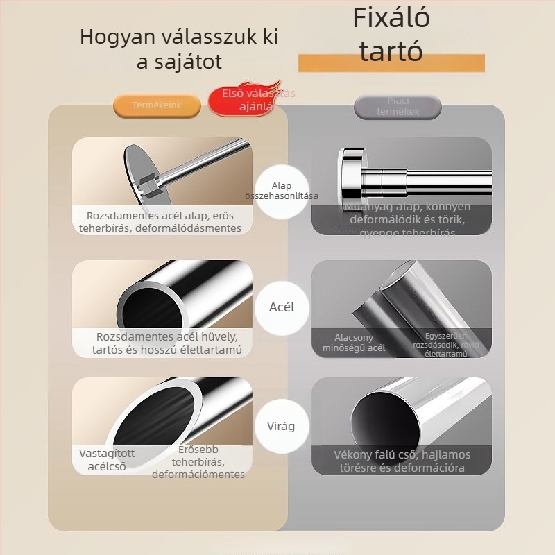 Alsó mosdó alatti tartókeret, teleszkópos rúd, csiszolt felülettel, modern egyszerű stílus, kompatibil univerzális szekrényekkel