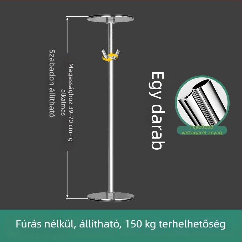 Alsó mosdó alatti tartókeret, teleszkópos rúd, csiszolt felülettel, modern egyszerű stílus, kompatibil univerzális szekrényekkel