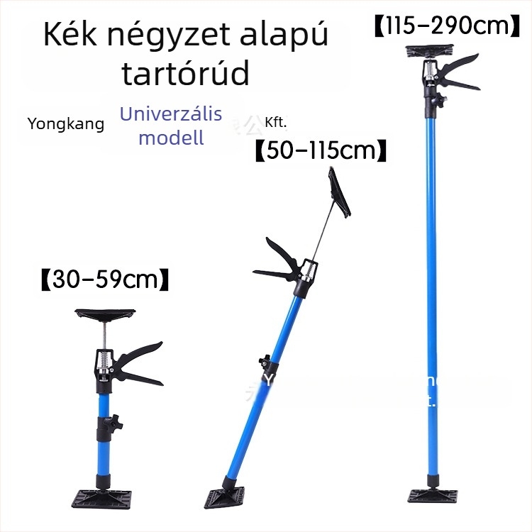 Állítható emelő-tartó mennyezetre szerelhető szekrényekhez, rögzített négyzet alakú lemez, tartó rúd a konyhai és fürdőszobai szekrényekhez