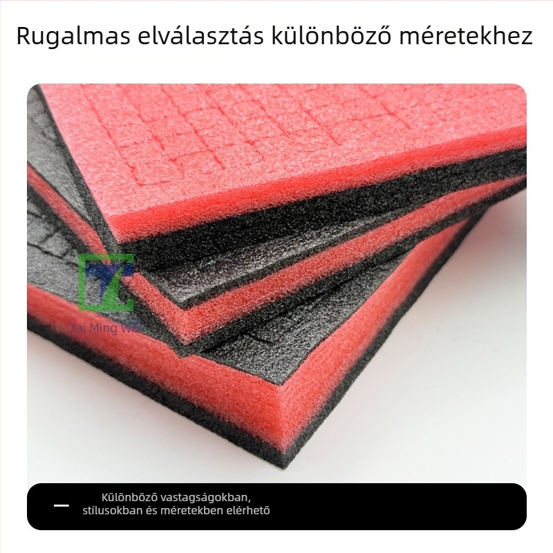Tai Mingwei EPE gyöngyház pamacs belső tálca szerszámosládához – csomagolási párnázás, sűrűség 38, nyomtatás nélkül