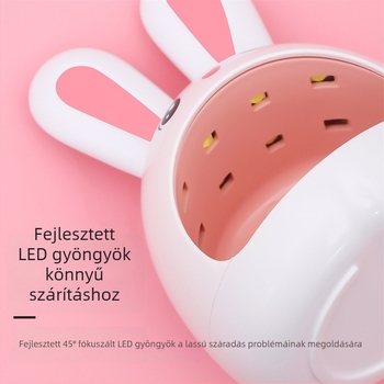 Nyuszi formájú LED manikűr lámpa | Yujia márka | Rabbit manicure lamp modell | otthoni használatra