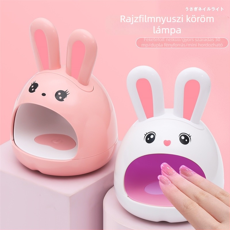 Nyuszi formájú LED manikűr lámpa | Yujia márka | Rabbit manicure lamp modell | otthoni használatra