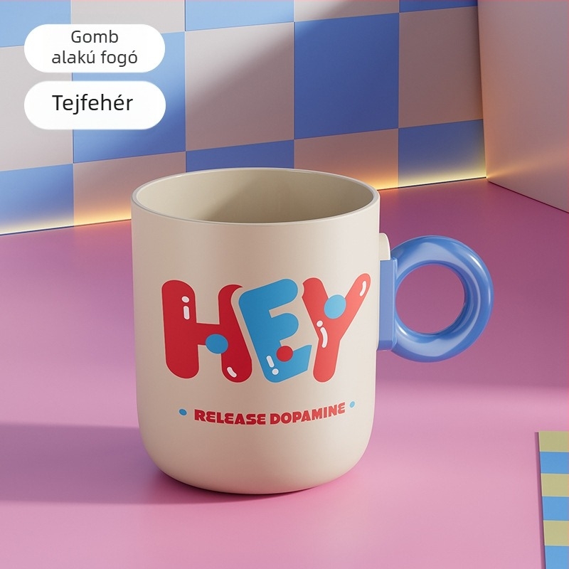 PP anyagú, hengeres fogkefés pohár, testreszabható, Han Shida