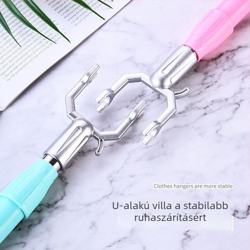 Kibővíthető rozsdamentes acél ruhaszárító rúd erkélyre, modern minimalista dizájn, Anlin