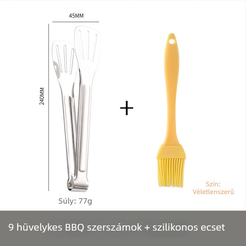 Élelmiszerfogó, 304 rozsdamentes acél, magas hőmérséklet-ellenállás, korrózióálló, égés elleni védelem