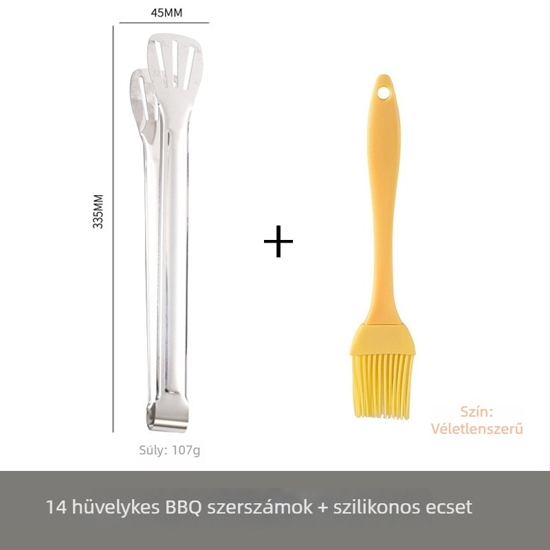 Élelmiszerfogó, 304 rozsdamentes acél, magas hőmérséklet-ellenállás, korrózióálló, égés elleni védelem