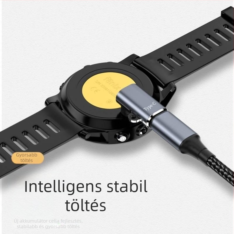 Garmin óra töltőkábel Type-C adapterrel Fenix 5, Forerunner 245 és 935 modelllekhez