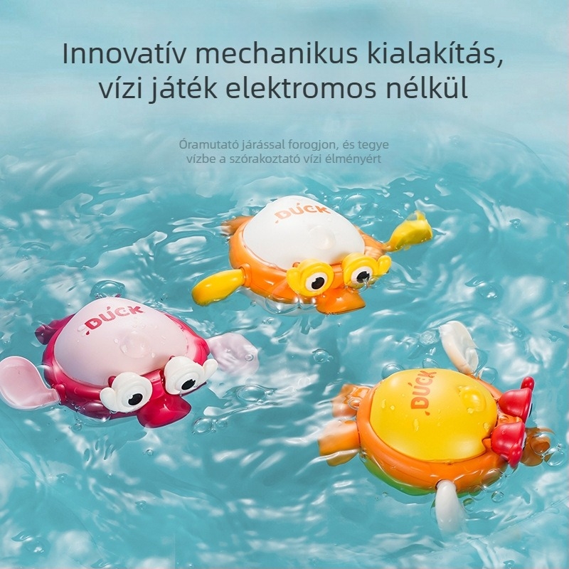 Gyermekfürdőjáték: polip és kacsa a medencéhez, műanyagból, 3C tanúsítvány, 4–6 éveseknek
