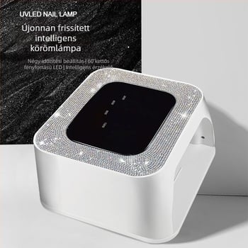 XZMUV Kis kocka sorozat kettős fényforrású körömlámpa szenzorral, 60 LED-darab, nagy teljesítmény, kezdők DIY