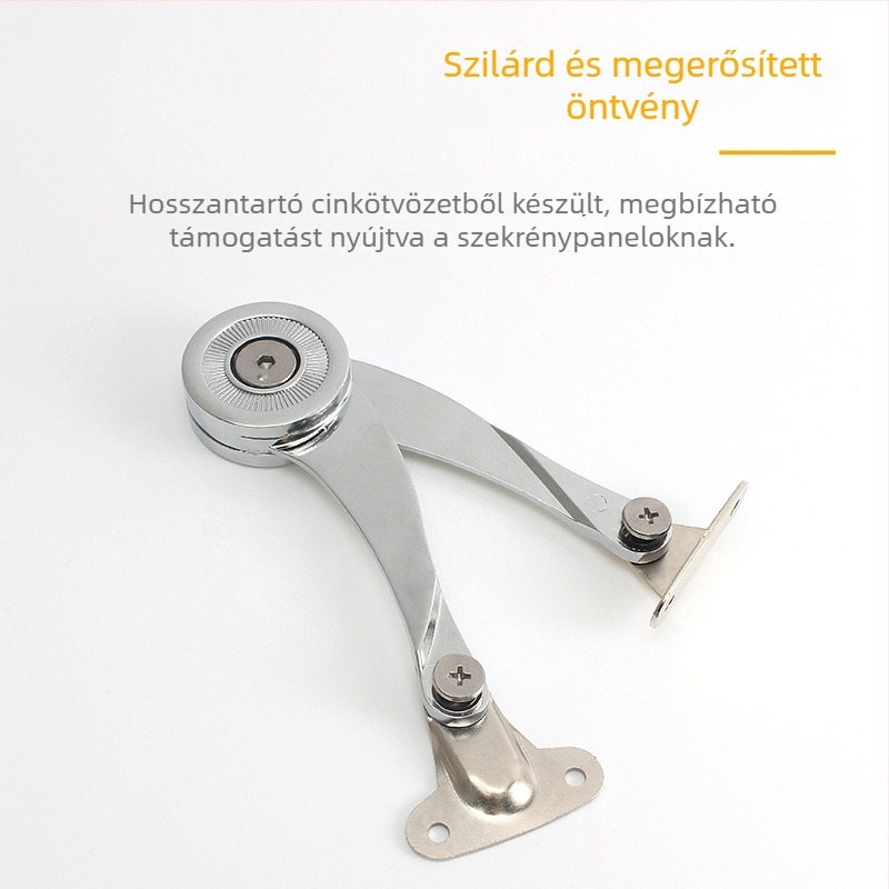 S alakú felnyitható csap a szekrényhez, cinkötvözet, modell 03, modern minimalist stílus, elektroplatolás