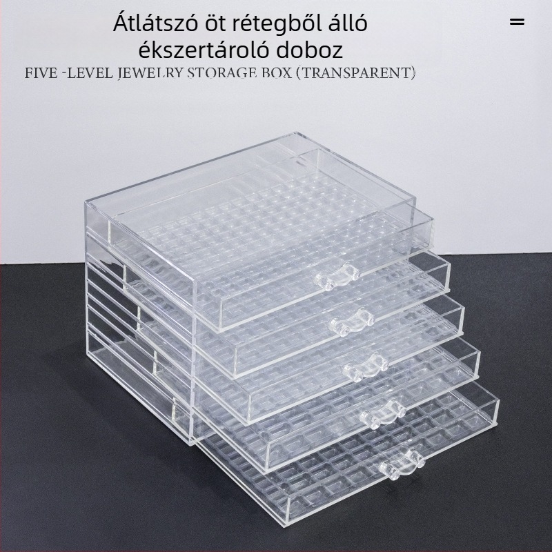 GNDG Körömdísz doboz, műanyag, OEM, nettó tömeg 1026 g