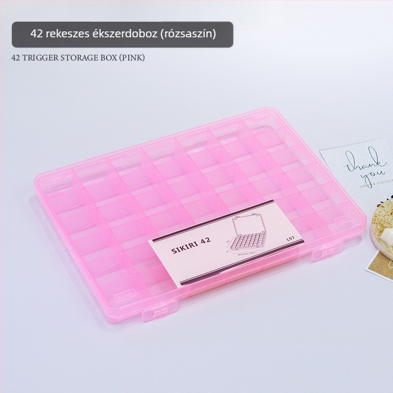 GNDG Körömdísz doboz, műanyag, OEM, nettó tömeg 1026 g