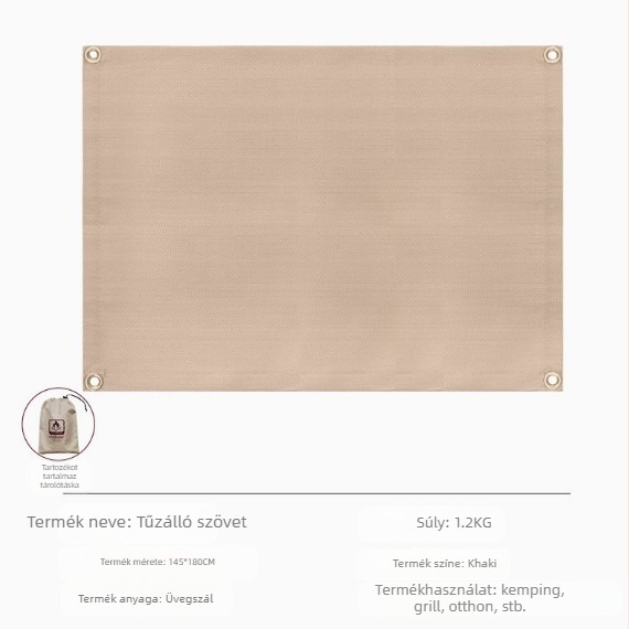 Tűzálló BBQ Mat – Magas hőmérsékletű szigetelés, üvegszálas anyag