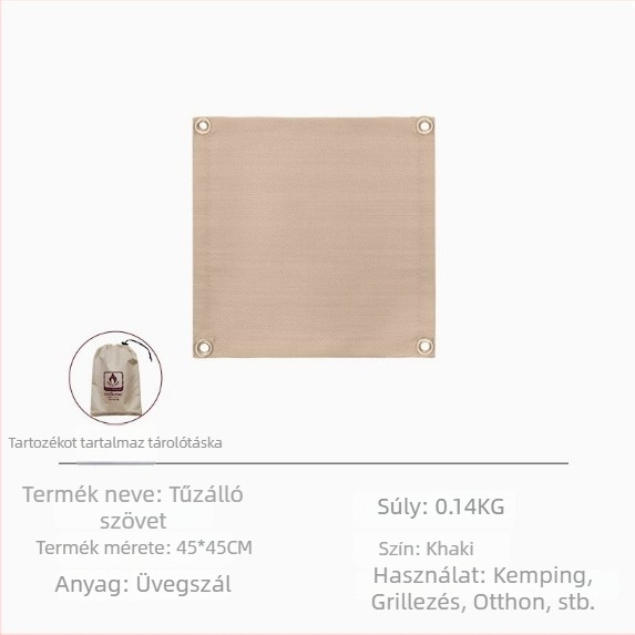 Tűzálló BBQ Mat – Magas hőmérsékletű szigetelés, üvegszálas anyag