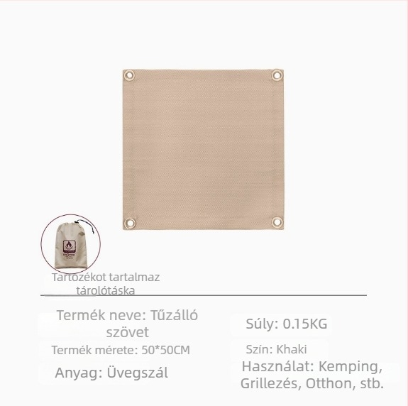 Tűzálló BBQ Mat – Magas hőmérsékletű szigetelés, üvegszálas anyag