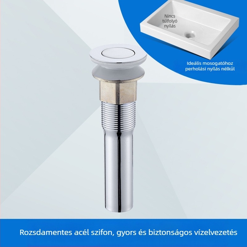 Rozsdamentes acél mosogatólefolyó (S-alakú) – Yayil, modern és egyszerű stílus, testreszabható feldolgozás, magáncímkére kész