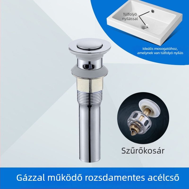 Rozsdamentes acél mosogatólefolyó (S-alakú) – Yayil, modern és egyszerű stílus, testreszabható feldolgozás, magáncímkére kész