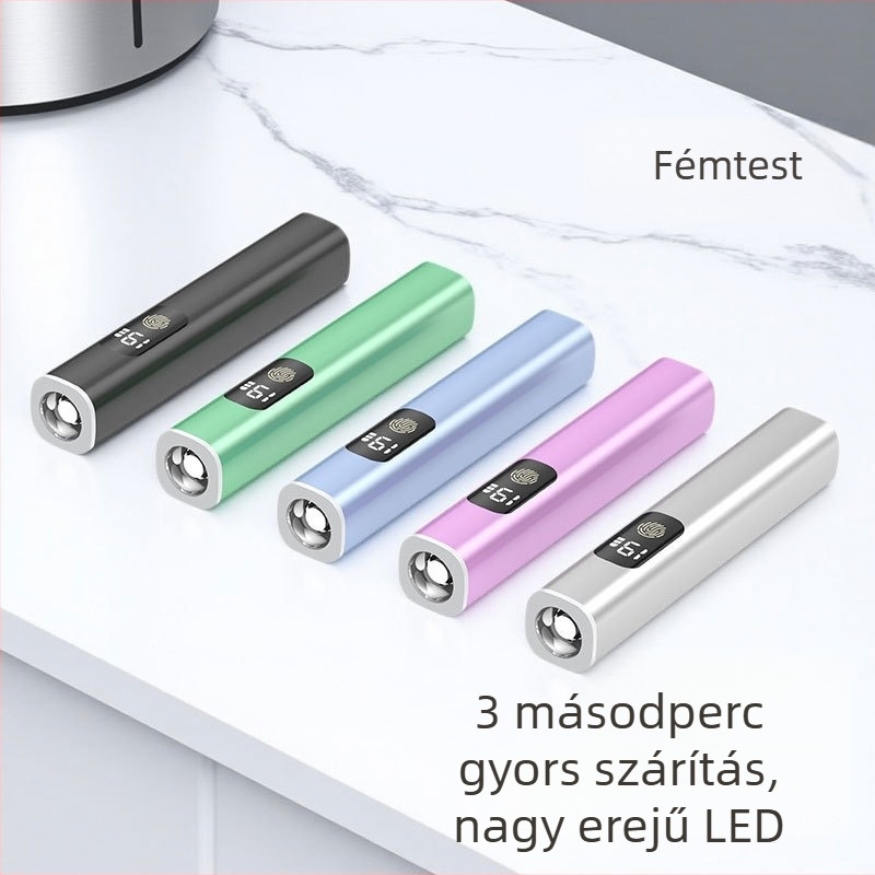 Köröm UV-lámpa, Hordozható Kézi, Modell M1, 3 másodperces gyors száradás, OEM