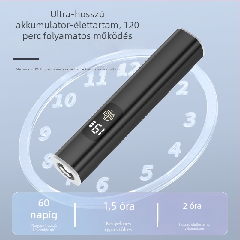 Köröm UV-lámpa, Hordozható Kézi, Modell M1, 3 másodperces gyors száradás, OEM