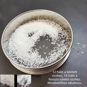 Unique 304 rozsdamentes acél liszt szita – ultra finom, háztartási használatra