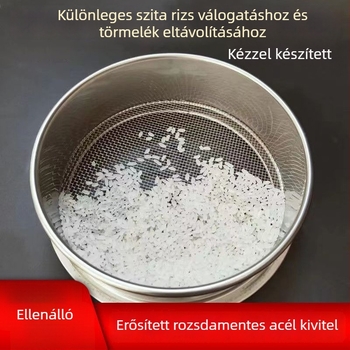 Unique 304 rozsdamentes acél liszt szita – ultra finom, háztartási használatra