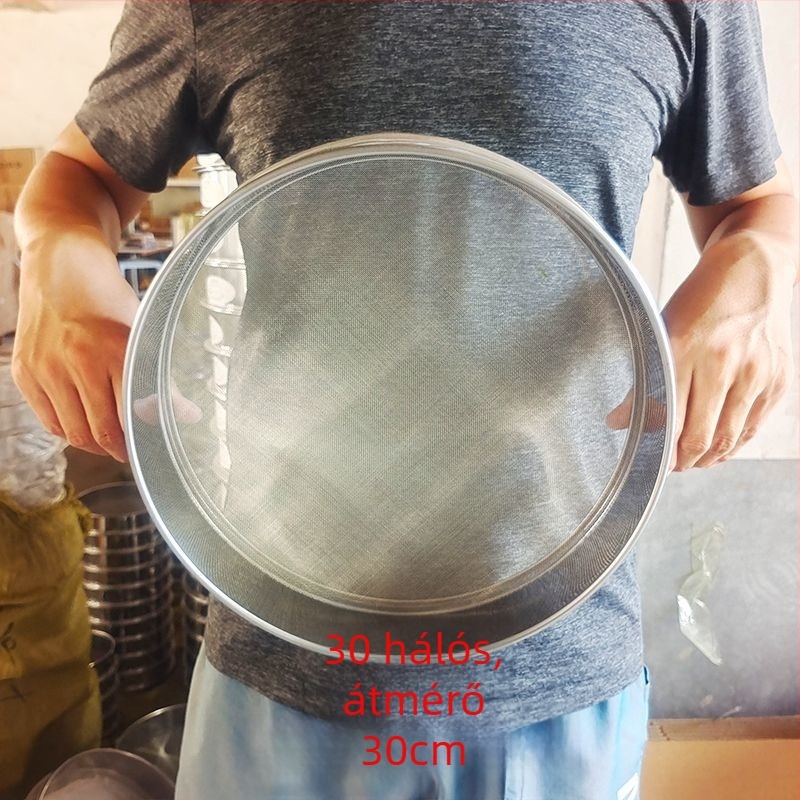 Unique 304 rozsdamentes acél liszt szita – ultra finom, háztartási használatra