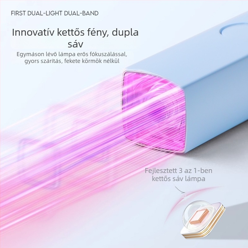 Mini kézi UV körömlámpa gél lakkhoz — gyors száradás, kötő lámpa, Tide One-word Light, eredet Guangzhou