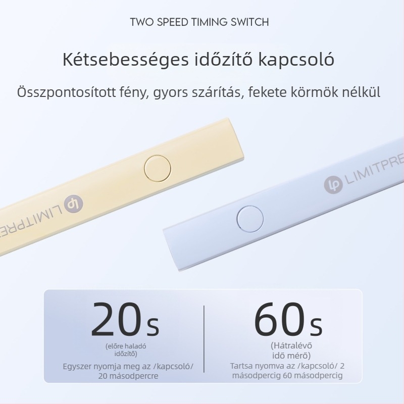 Mini kézi UV körömlámpa gél lakkhoz — gyors száradás, kötő lámpa, Tide One-word Light, eredet Guangzhou