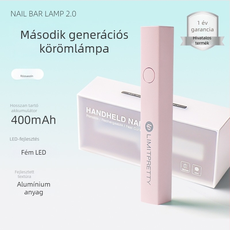 Mini kézi UV körömlámpa gél lakkhoz — gyors száradás, kötő lámpa, Tide One-word Light, eredet Guangzhou