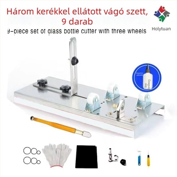Kézi görgős üvegvágó eszköz, üvegcsövek, üvegpalackok és kerámiás edények vágására