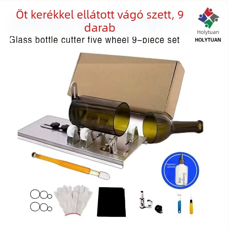 Kézi görgős üvegvágó eszköz, üvegcsövek, üvegpalackok és kerámiás edények vágására