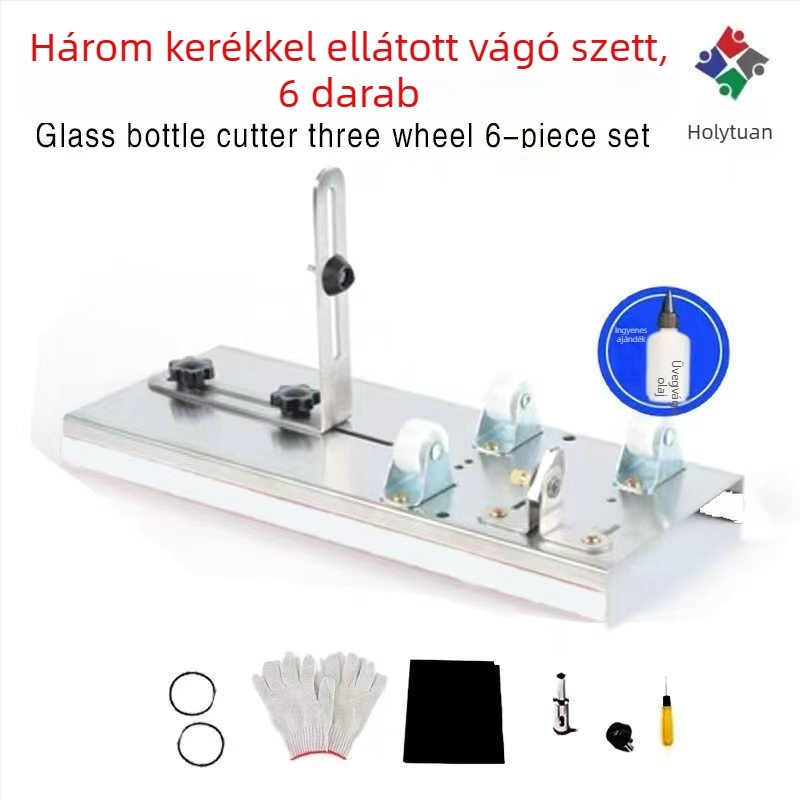 Kézi görgős üvegvágó eszköz, üvegcsövek, üvegpalackok és kerámiás edények vágására