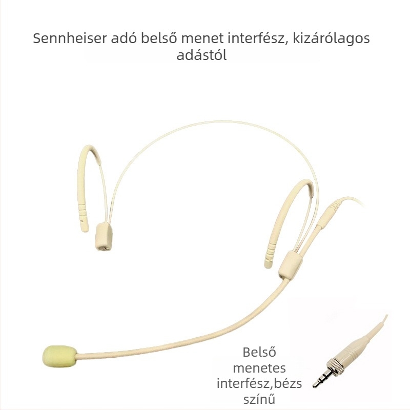 Vezeték nélküli fejhallgató-mikrofon rendszer vevővel, omnidirekcionális mikrofon, frekvenciatartomány 100 Hz–20 kHz, SNR ≥75 dB, névleges teljesítmény 20 mW, működési feszültség 1–9 V