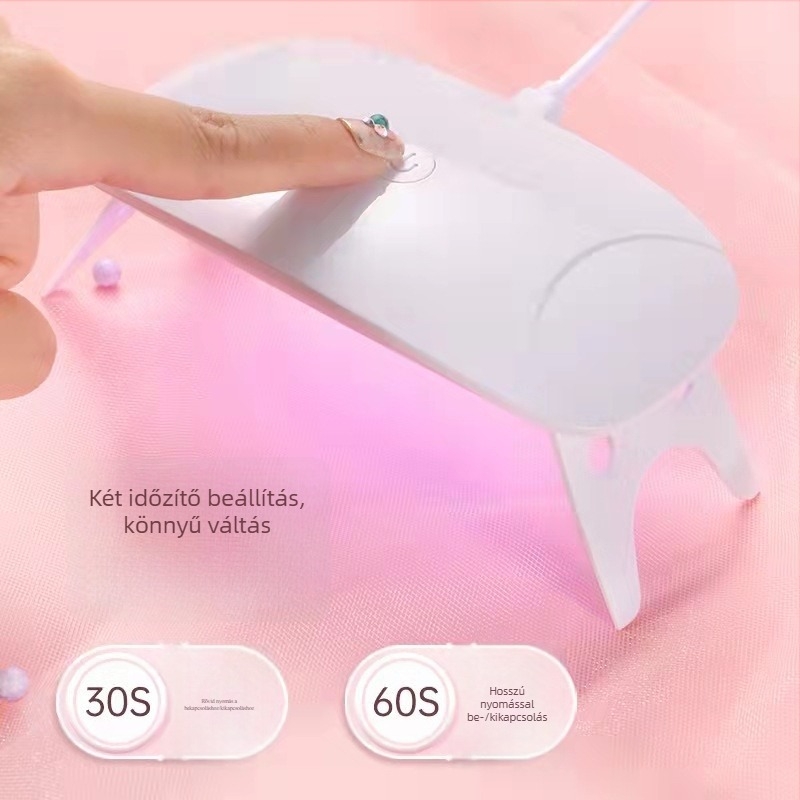 Mini körömlámpa UV, modell miniS, Shenzhen eredetű, engedélyezett magánmárkák, nettó tömeg 0,05 kg