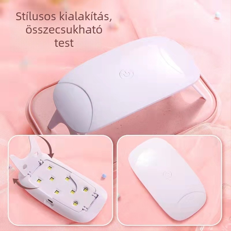 Mini körömlámpa UV, modell miniS, Shenzhen eredetű, engedélyezett magánmárkák, nettó tömeg 0,05 kg