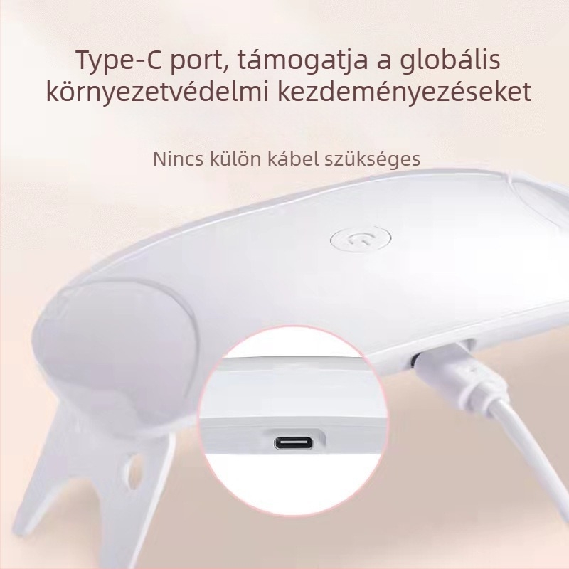 Mini körömlámpa UV, modell miniS, Shenzhen eredetű, engedélyezett magánmárkák, nettó tömeg 0,05 kg