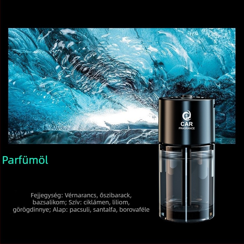 Autó aromaterápiás diffúzor és légszűrő, üveg + fém, modell Jdzx-interstellar plug-in, súly 0,5 kg