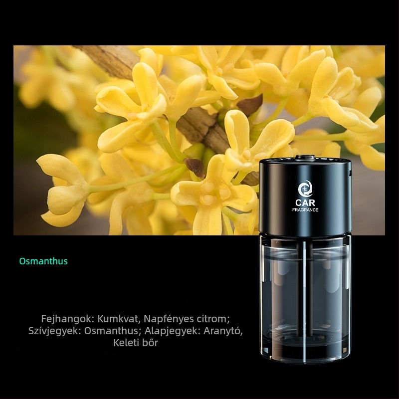 Autó aromaterápiás diffúzor és légszűrő, üveg + fém, modell Jdzx-interstellar plug-in, súly 0,5 kg