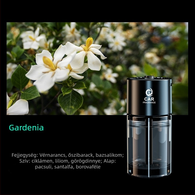Autó aromaterápiás diffúzor és légszűrő, üveg + fém, modell Jdzx-interstellar plug-in, súly 0,5 kg
