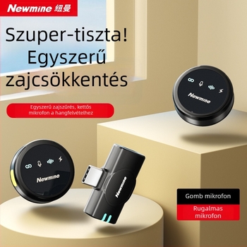 Newman MC212 Lavalier Mikrofon interjúkhoz és élő adásokhoz – frekvenciatartomány 20 Hz–20 kHz, SNR ≥95 dB, beépített akkumulátor 50–100 mAh, üzemidő 3–6 óra