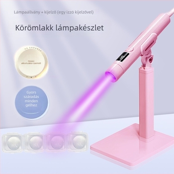 Reputation Star Kézi UV lámpa körmökhez, fehér, hordozható, újratölthető, mini lámpa a géllakk kötéséhez