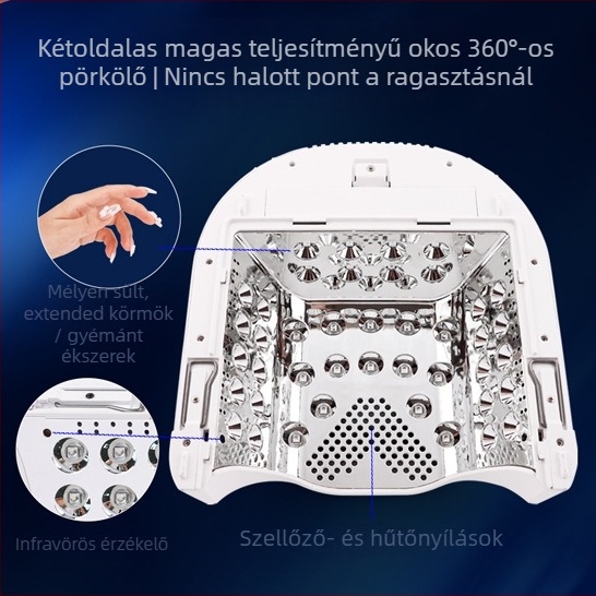 SN491 körömlámpa — 86W magas teljesítmény, vezeték nélküli újratölthető, hordozható, intelligens érzékelő